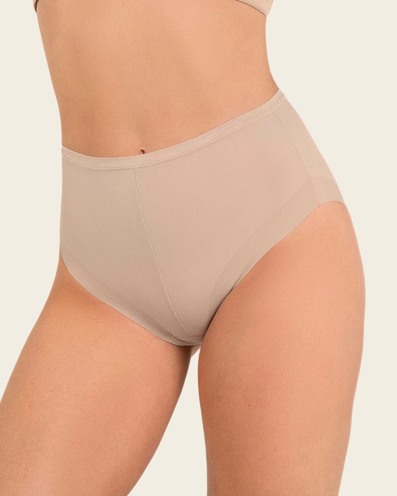 PANTIES MUJER LEONISA 12499 PANTY CONTROL SUAVE CAFÉ - 1