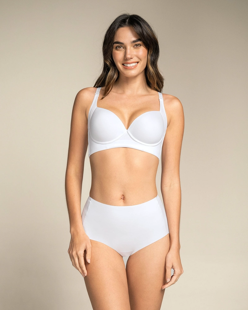 BRASIER MUJER LEONISA 11970 CONTROL BLANCO - 4