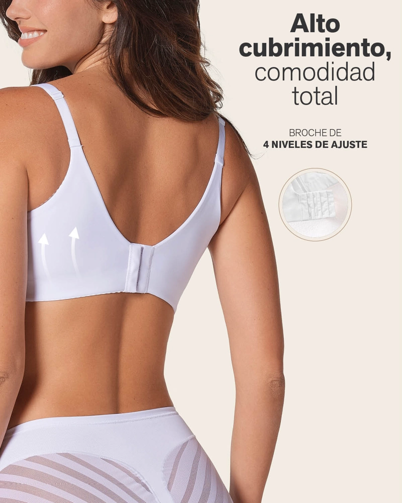 BRASIER MUJER LEONISA 11970 CONTROL BLANCO - 8