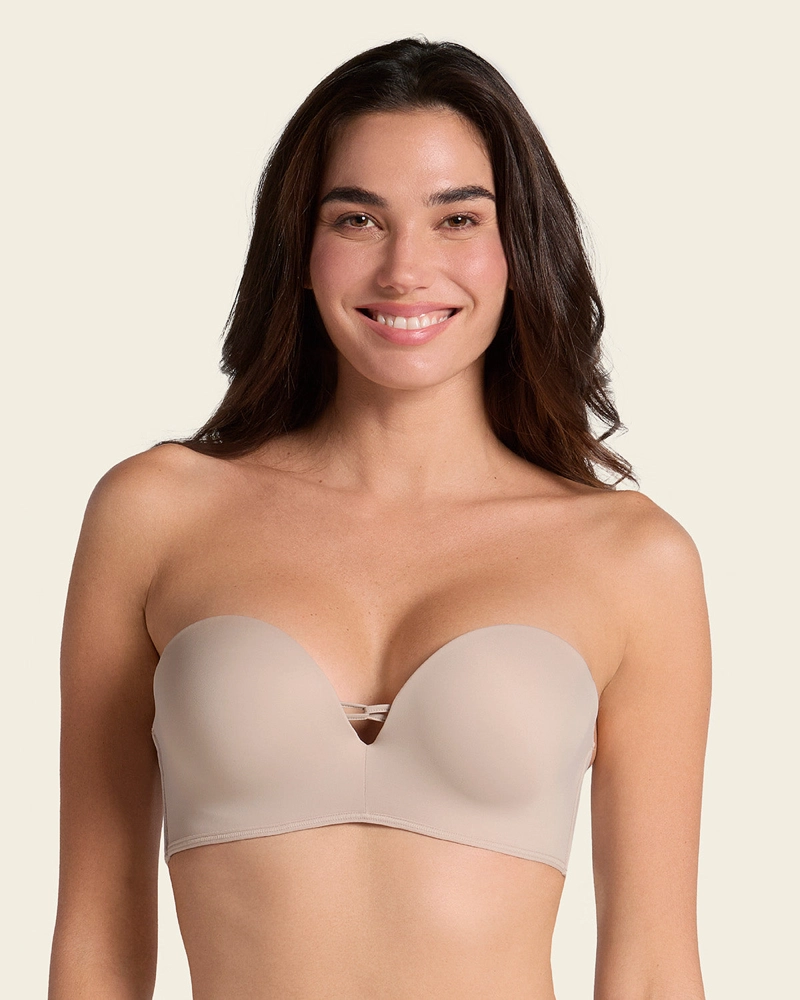 BRASIER MUJER LEONISA 11968 TRIPLE REALCE CAFÉ - 1