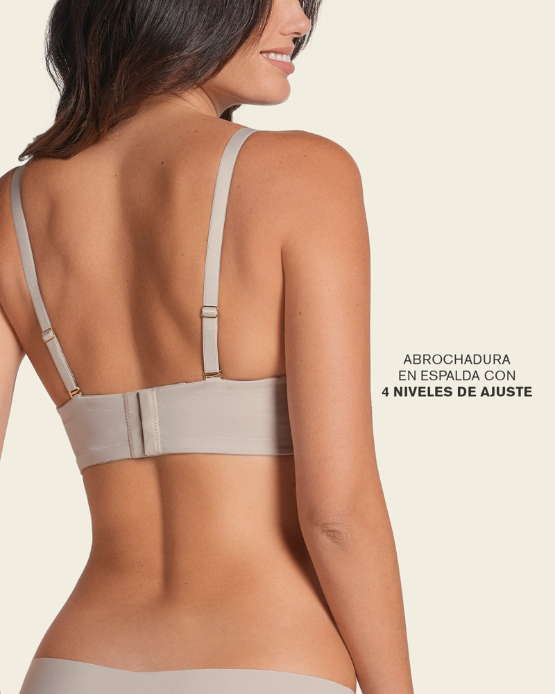 BRASIER MUJER LEONISA 11968 TRIPLE REALCE CAFÉ - 7