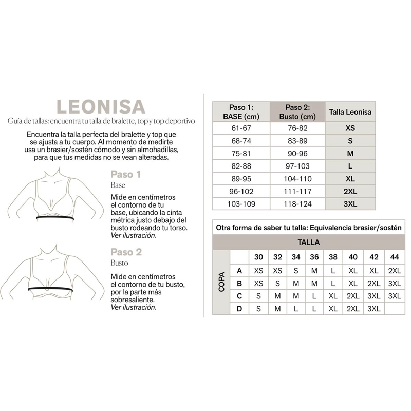BRASIER MUJER LEONISA 91009 BRALETTE MARFIL - 5