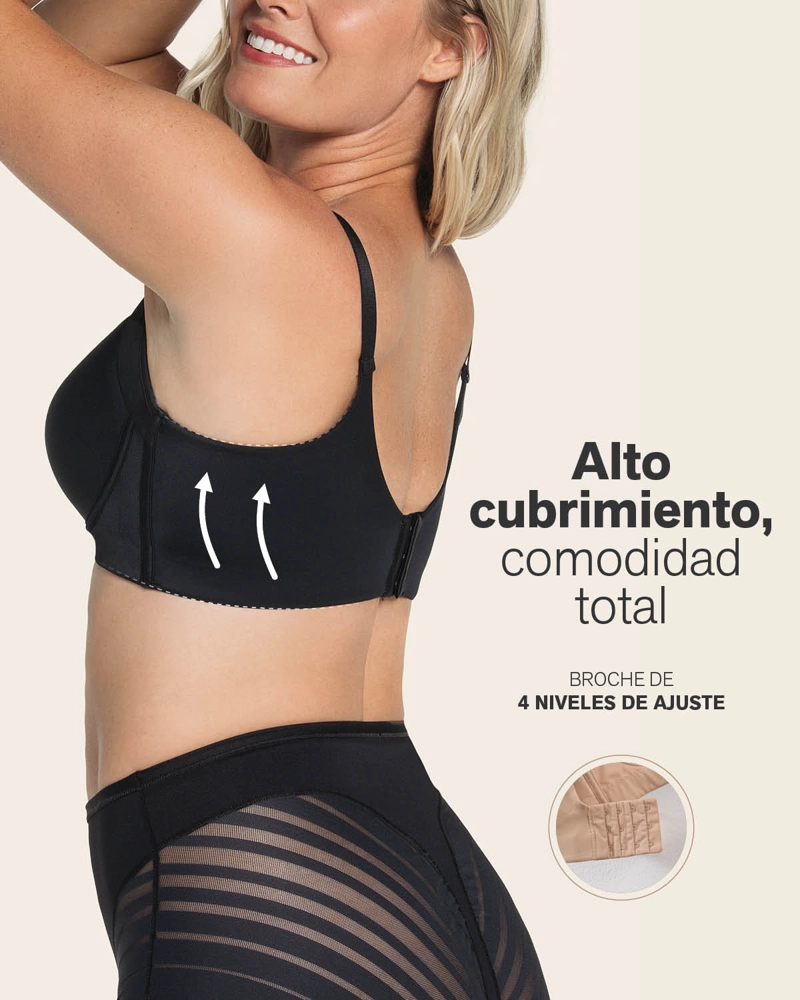 BRASIER MUJER LEONISA 11970 CONTROL NEGRO - 8