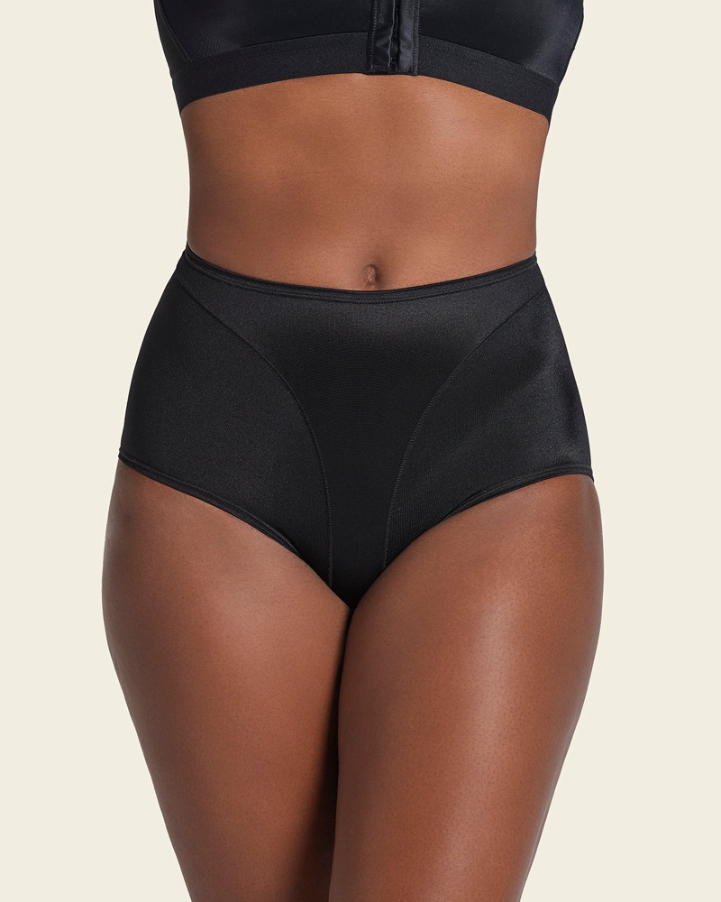 PANTIES MUJER LEONISA 1214 PANTY CONTROL SUAVE NEGRO - 1