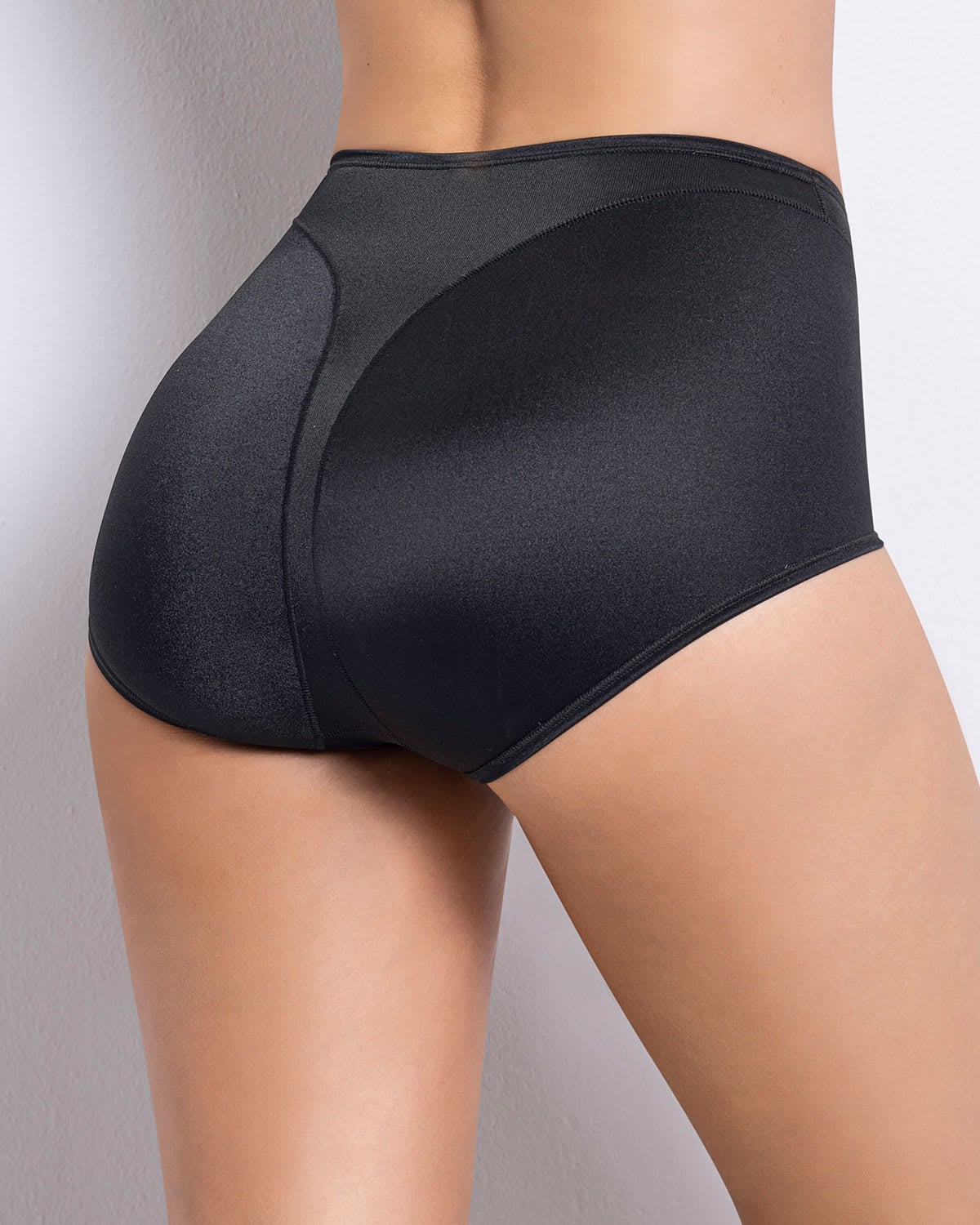 PANTIES MUJER LEONISA 1214 PANTY CONTROL SUAVE NEGRO - 4