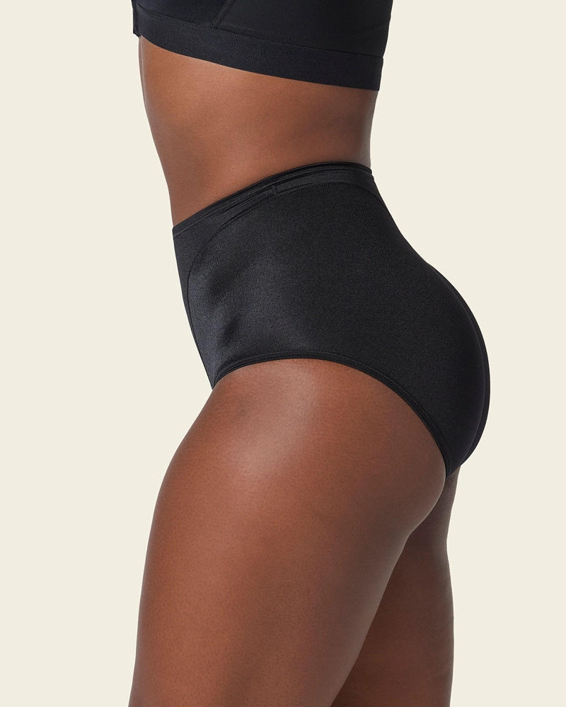 PANTIES MUJER LEONISA 1214 PANTY CONTROL SUAVE NEGRO - 4