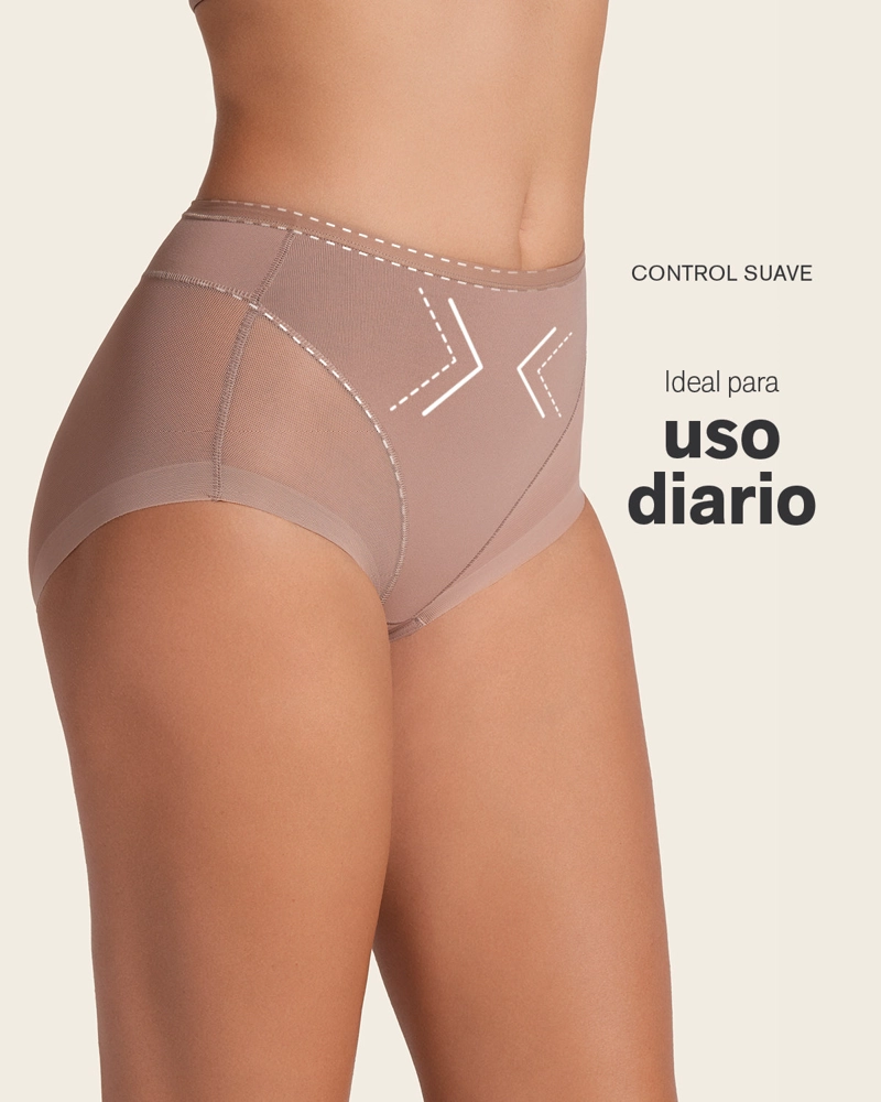LEONISA CALZON CLASICO INVISIBLE CON TUL 012657 - 2
