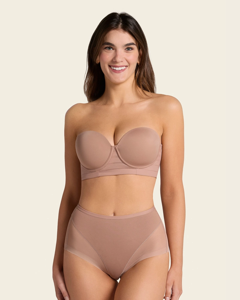 LEONISA CALZON CLASICO INVISIBLE CON TUL 012657 - 5