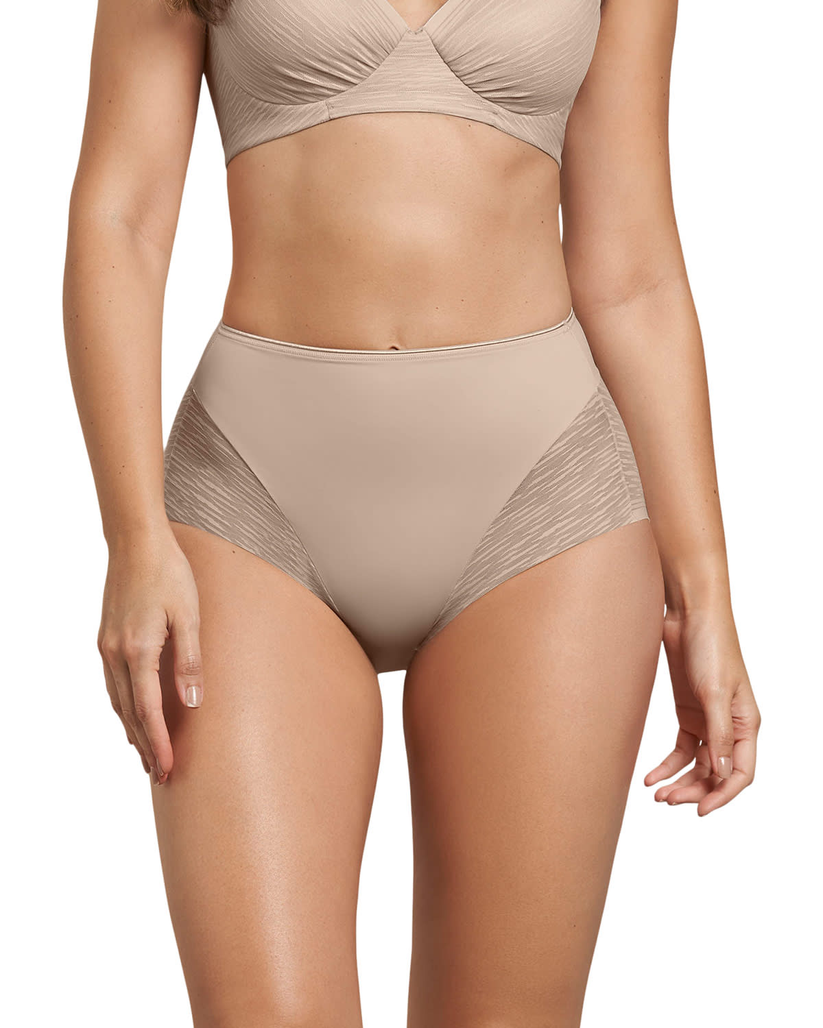 PANTIES MUJER LEONISA 12984 CALZÓN CONTROL MODERADO CAFÉ - 1