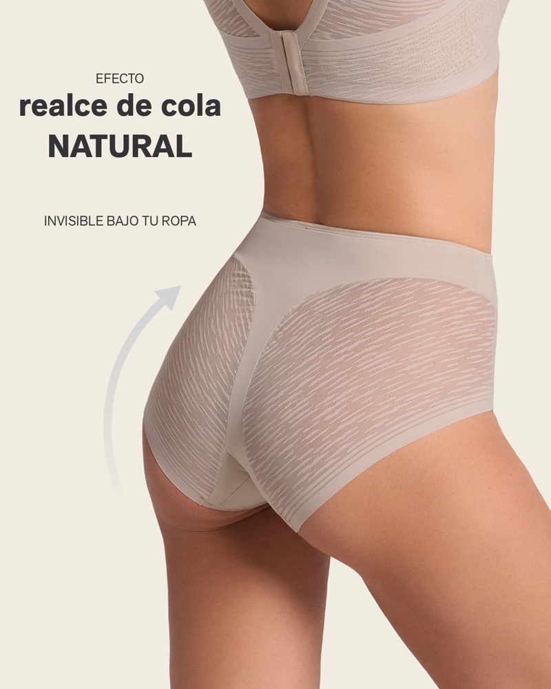 CALZON FAJA INVISIBLE CON DETALLE DE ENCAJE EN LADOS Y GLUTEOS 012984 - 2