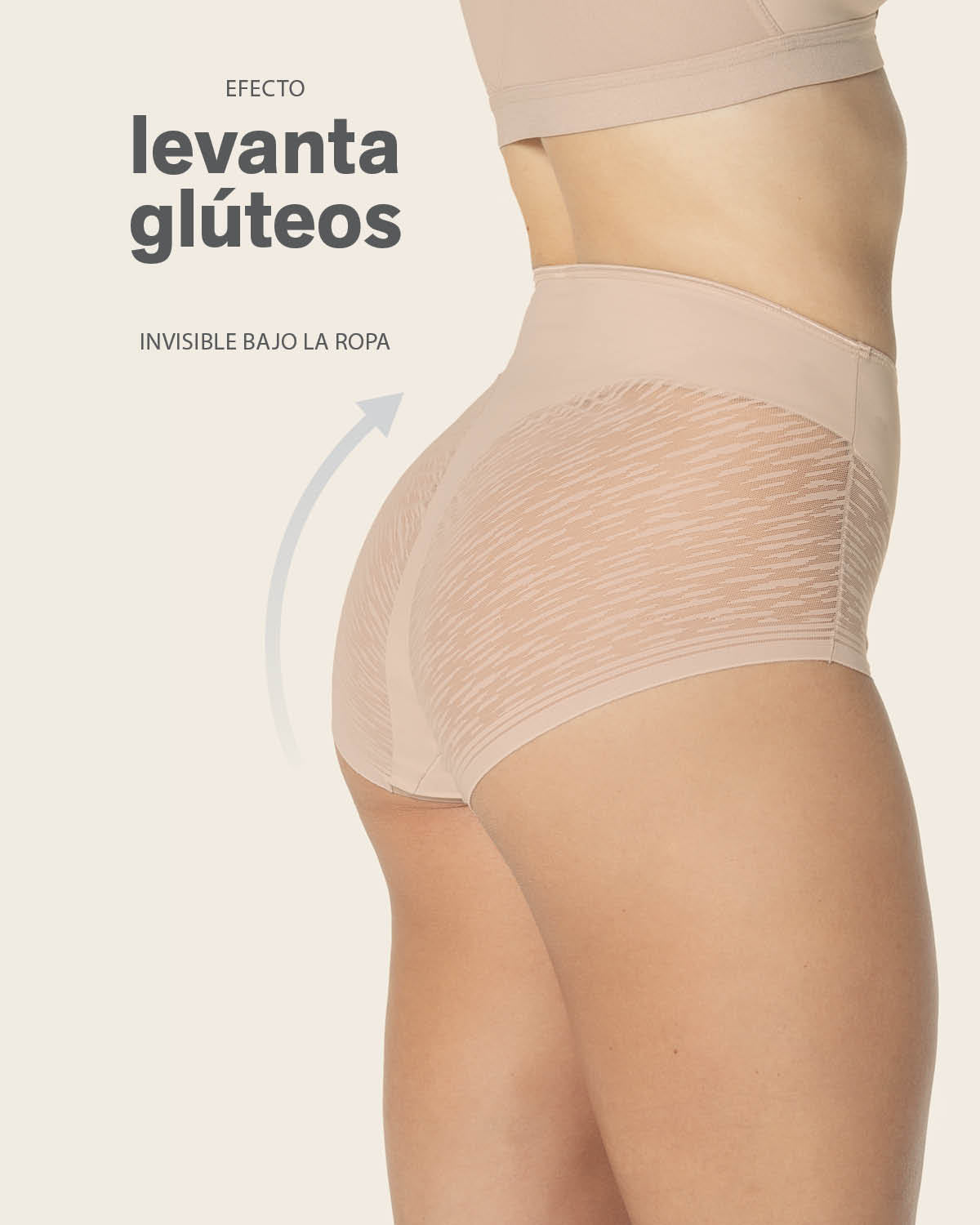 PANTIES MUJER LEONISA 12984 CALZÓN CONTROL MODERADO CAFÉ - 4