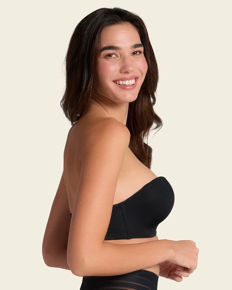BRASIER MUJER LEONISA 11968 TRIPLE REALCE NEGRO - 3