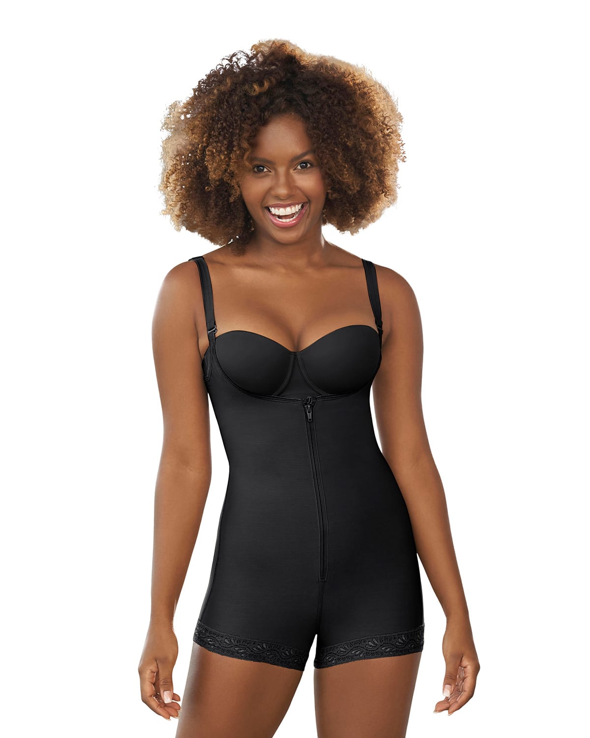 FAJAS MUJER LEONISA 018678N BODY CONTROL FUERTE NEGRO - 1