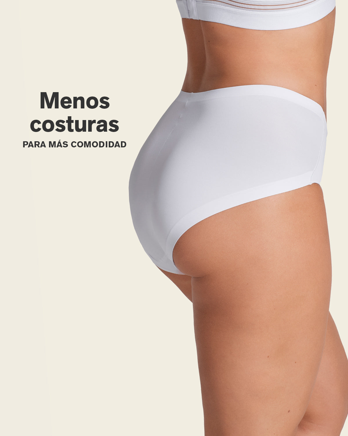 FAJAS MUJER LEONISA 12715 PANTY CONTROL SUAVE BLANCO - 4