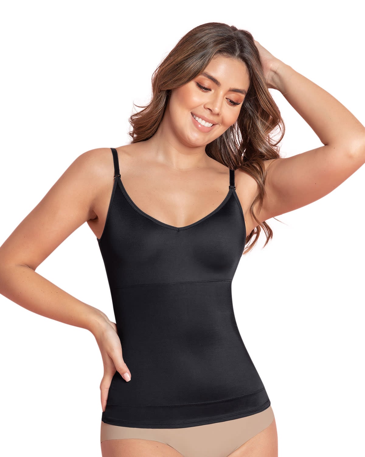 FAJAS MUJER LEONISA 15824 CAMISETA NEGRO - 1