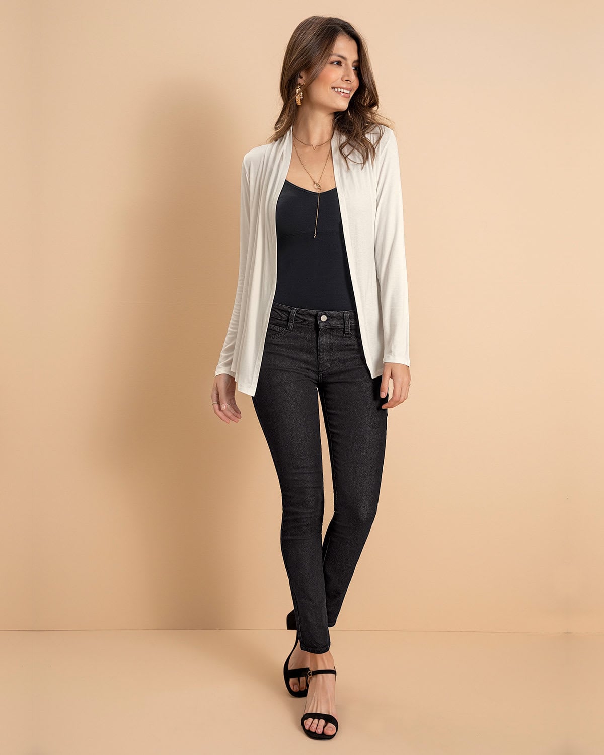FAJAS MUJER LEONISA 15824 CAMISETA NEGRO - 5