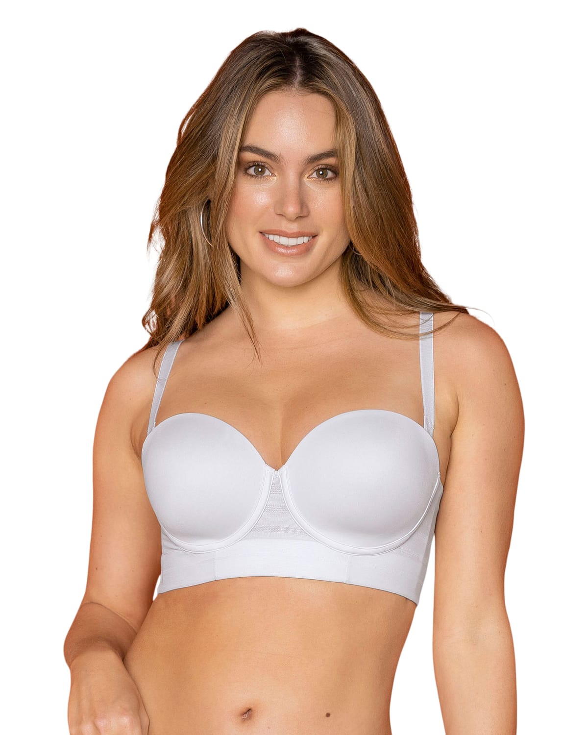 BRASIER MUJER LEONISA 11986 STRAPLESS BLANCO - 1