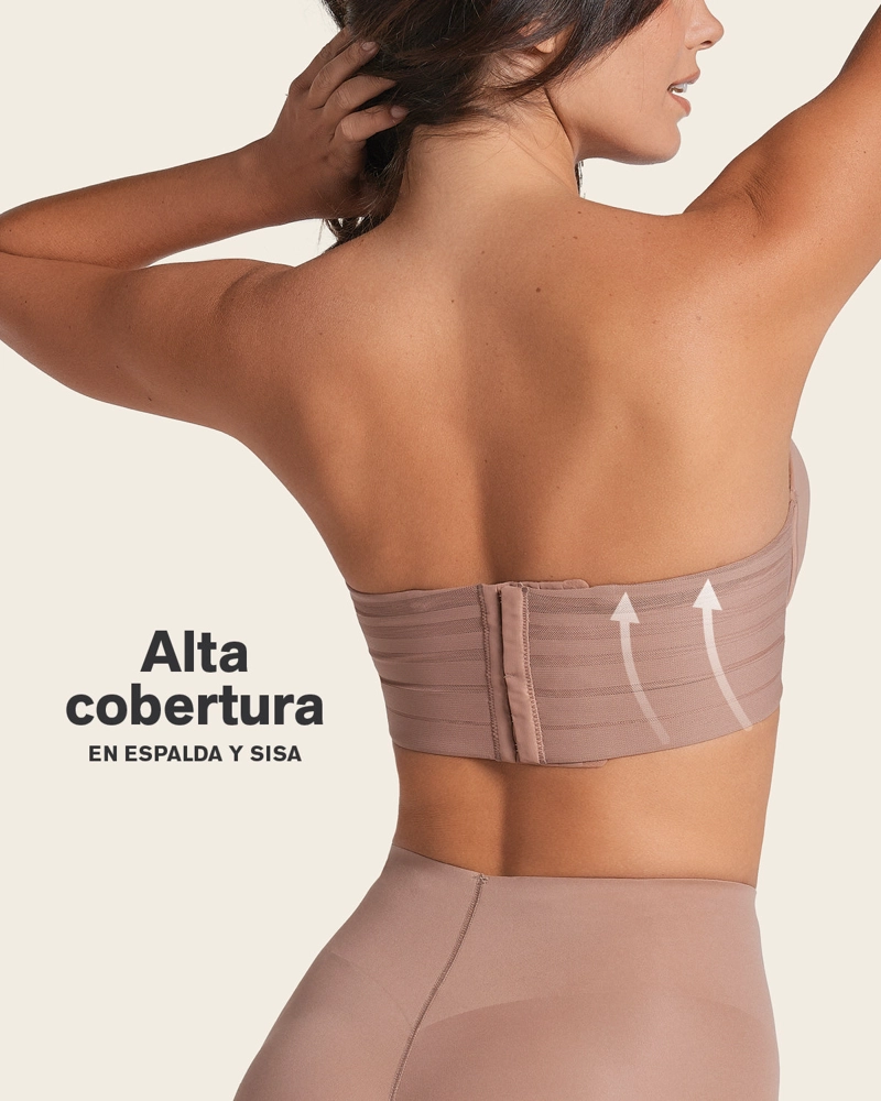 BRASIER MUJER LEONISA 11986 STRAPLESS BLANCO - 7