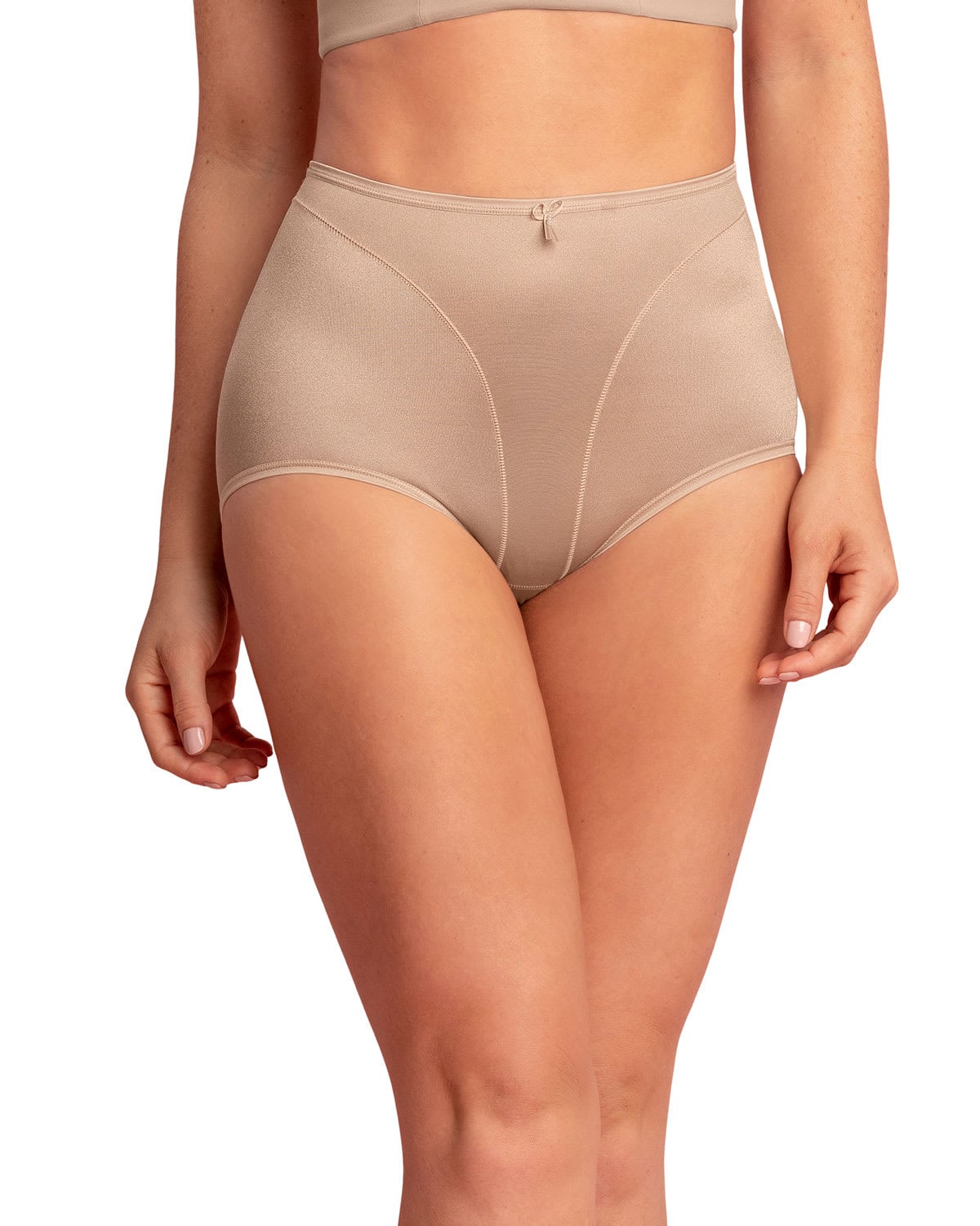 PANTIES MUJER LEONISA 1214 PANTY CONTROL SUAVE BEIGE - 2