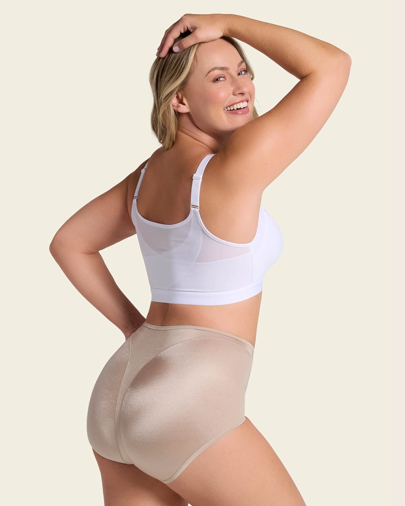 PANTIES MUJER LEONISA 1214 PANTY CONTROL SUAVE BEIGE - 4