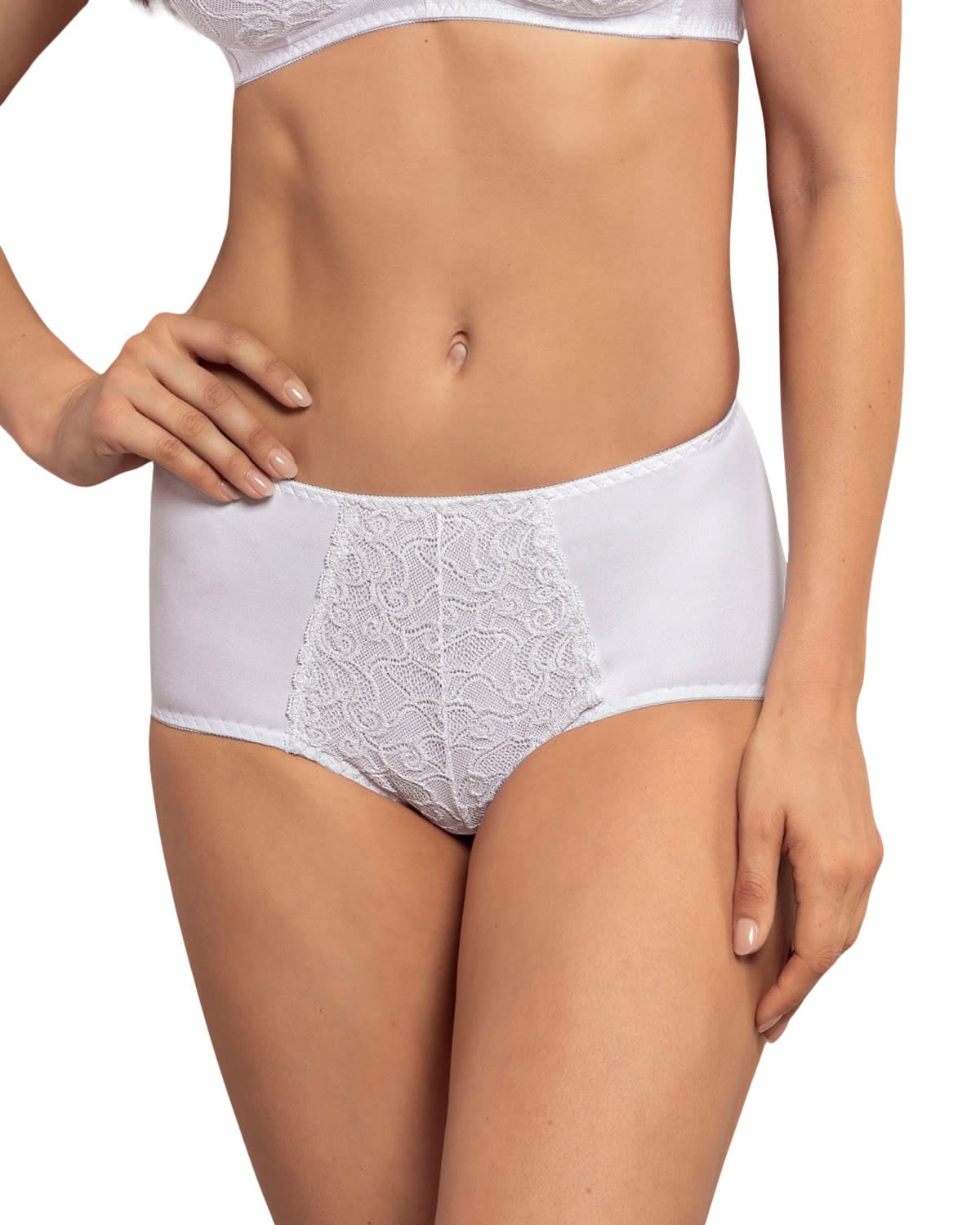 PANTIES MUJER LEONISA 72221 PANTY CONTROL SUAVE BLANCO - 1