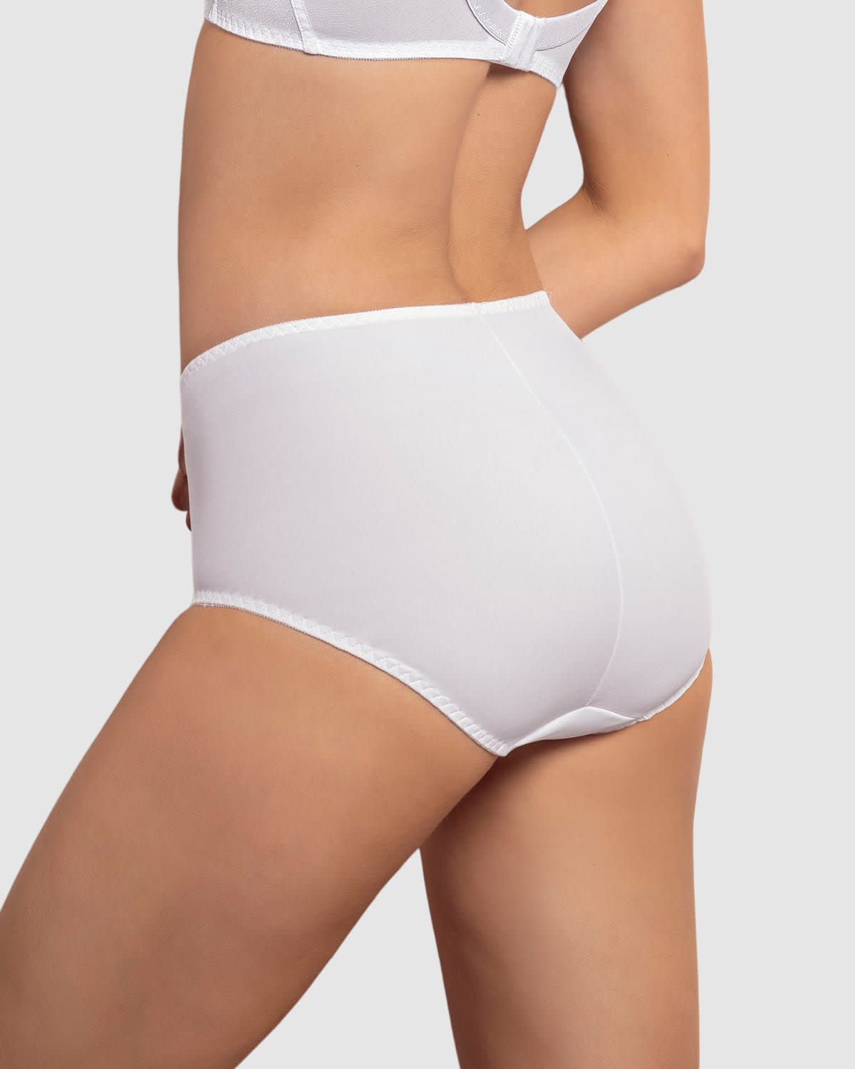 PANTIES MUJER LEONISA 72221 PANTY CONTROL SUAVE BLANCO - 2