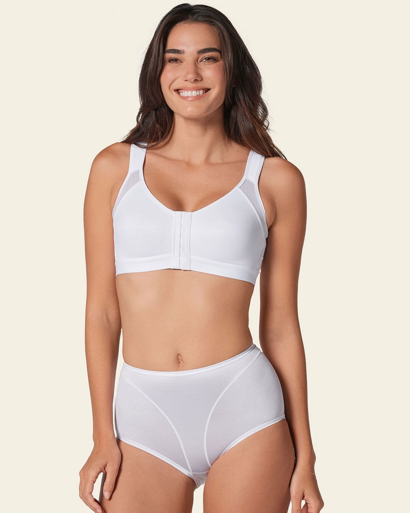 PANTIES MUJER LEONISA 1214 PANTY CONTROL SUAVE BLANCO - 2