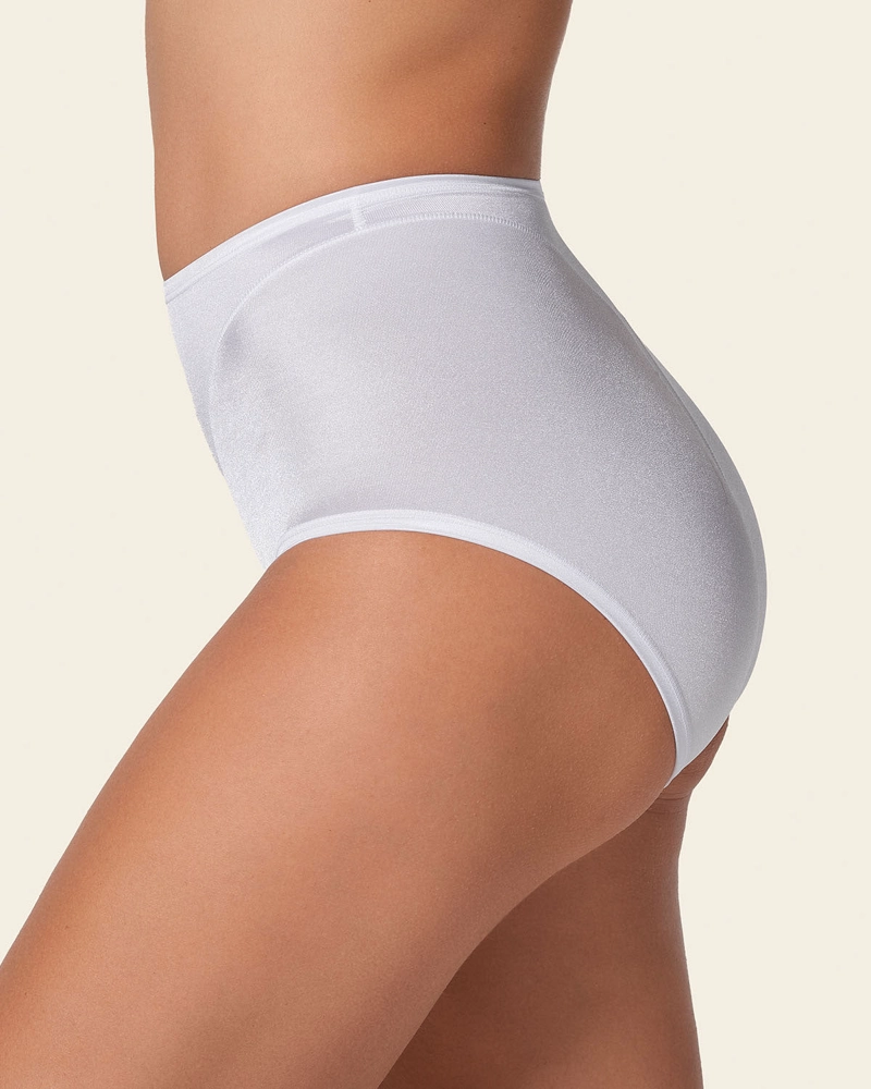 PANTIES MUJER LEONISA 1214 PANTY CONTROL SUAVE BLANCO - 3