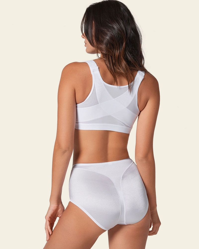 PANTIES MUJER LEONISA 1214 PANTY CONTROL SUAVE BLANCO - 4