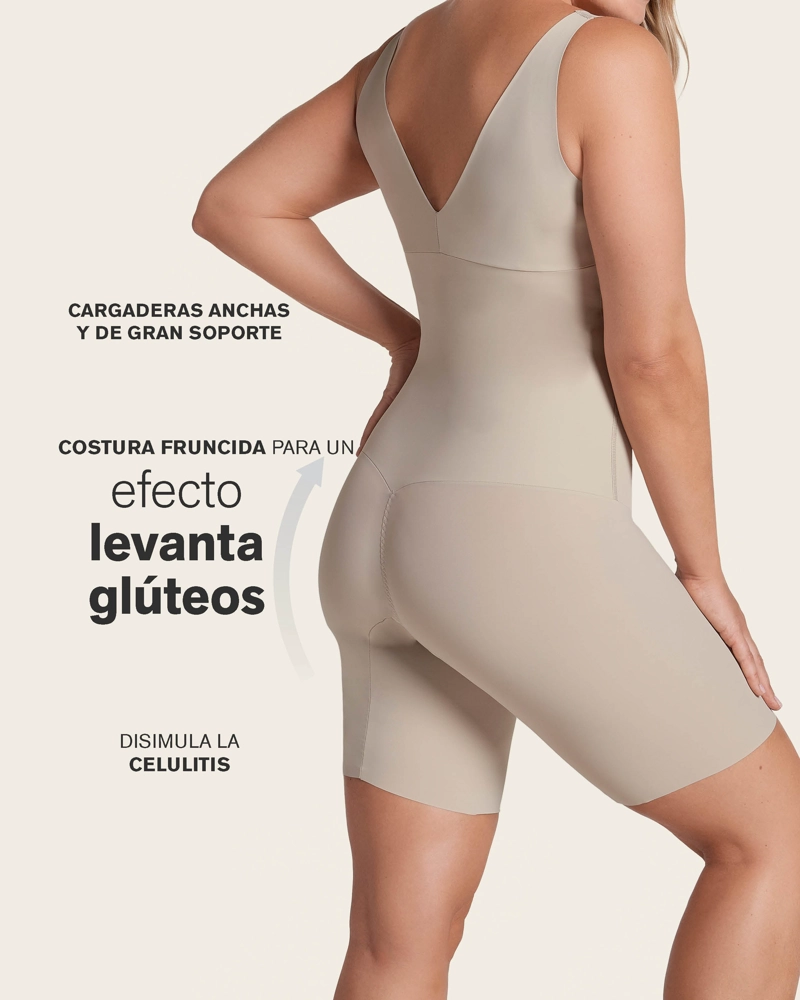FAJAS MUJER LEONISA 18483 BODY CONTROL MODERADO CAFÉ - 2