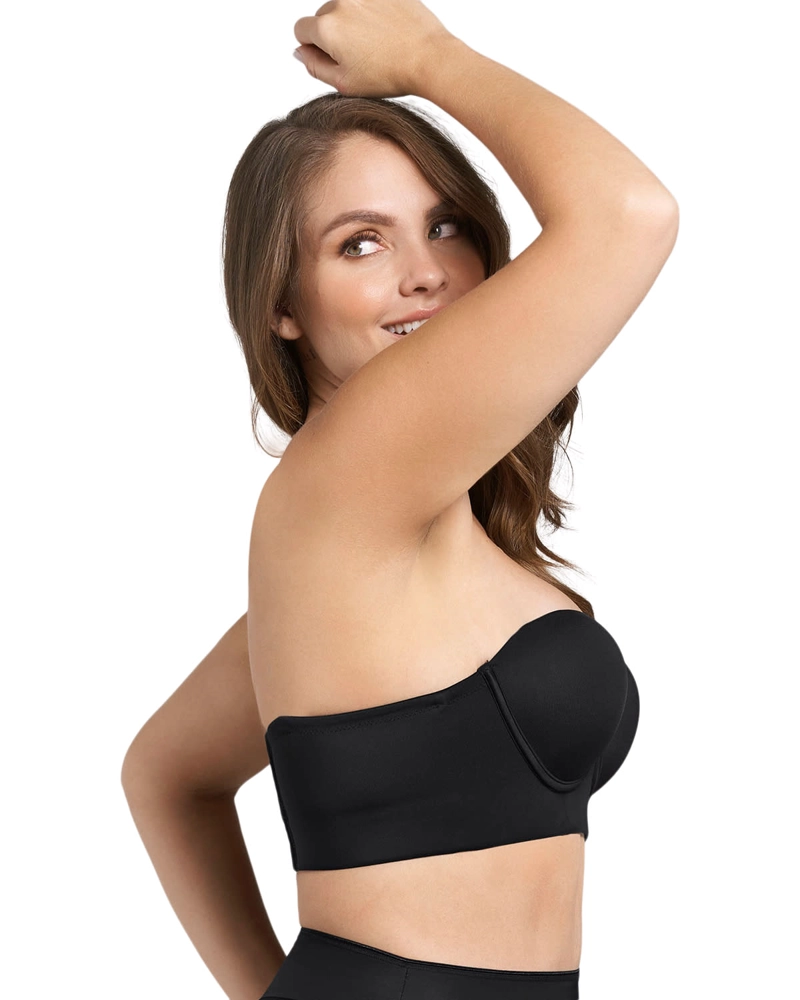 BUSTIER MUJER LEONISA 11911 STRAPLESS 360° DE PERFECCIÓN NEGRO - 6