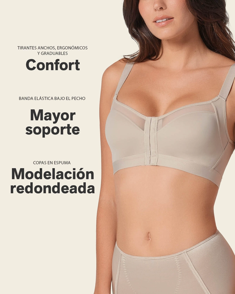 BRASIER MUJER LEONISA 11936 CONTROL BLANCO - 7