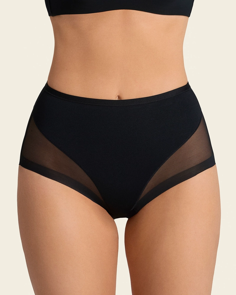 PANTIES MUJER LEONISA 12657 PANTY CONTROL SUAVE NEGRO - 1