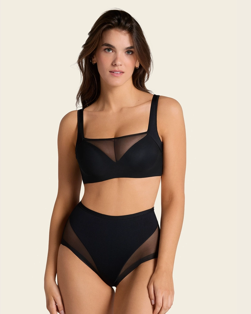 PANTIES MUJER LEONISA 12657 PANTY CONTROL SUAVE NEGRO - 5