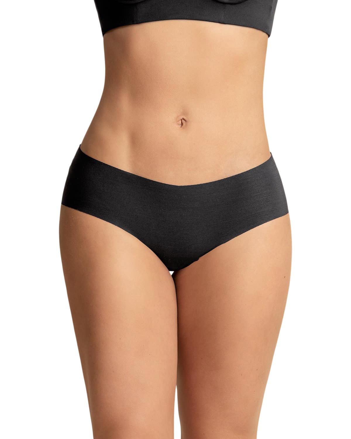 PANTIES MUJER LEONISA 12722 HIPSTERS Y CACHETEROS NEGRO - 1