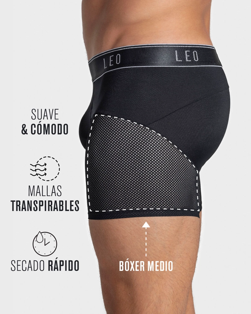 BOXER MEDIO SECADO RAPIDO CON MALLAS TRANSPIRABLES 033272N - 3