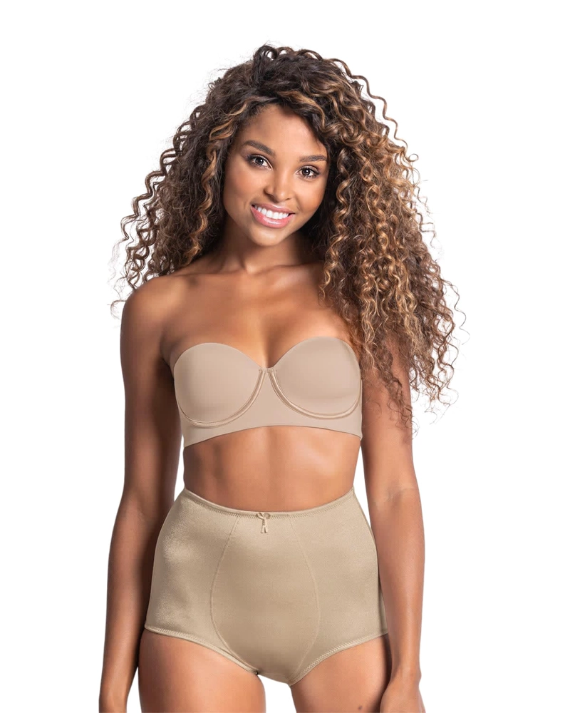 FAJAS MUJER LEONISA 233 PANTY CONTROL SUAVE BEIGE - 1