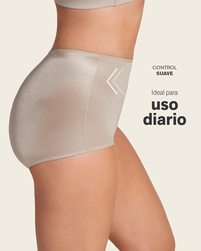 FAJAS MUJER LEONISA 233 PANTY CONTROL SUAVE BEIGE - 3