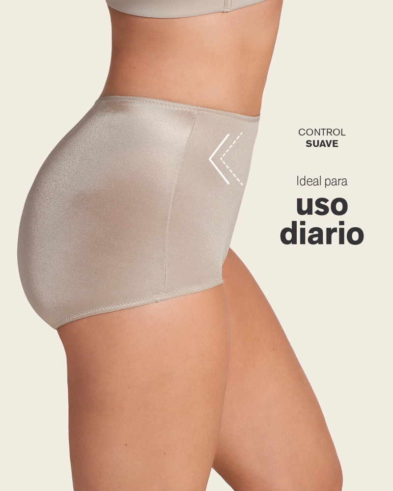FAJAS MUJER LEONISA 233 PANTY CONTROL SUAVE BEIGE - 3