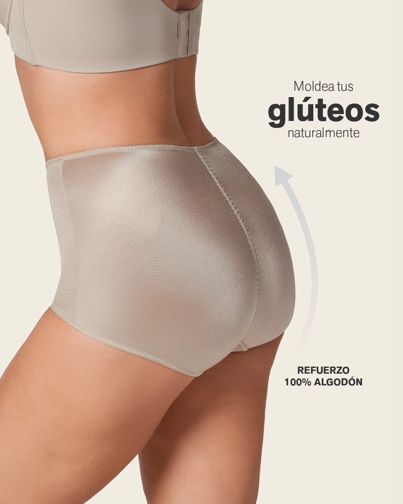 FAJAS MUJER LEONISA 233 PANTY CONTROL SUAVE BEIGE - 4