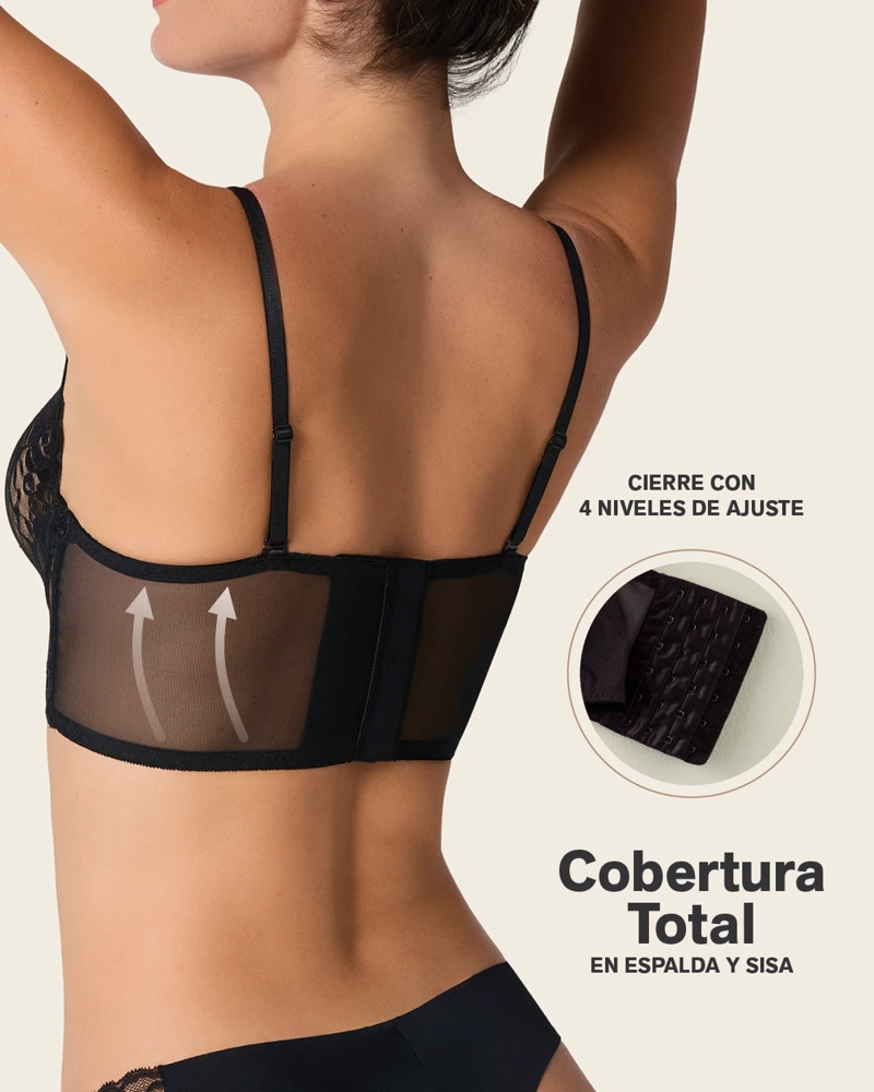 SOSTE N TIPO BRALETTE EN ENCAJE Y TRANSPARENCIAS 011967 - 4