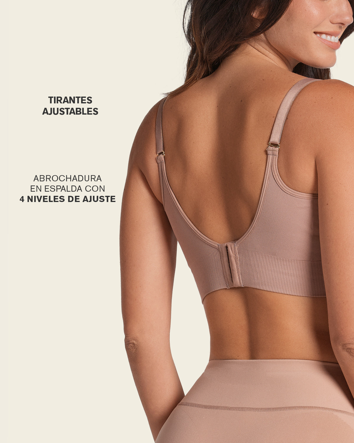 BRASTOP DE MATERNIDAD Y LACTANCIA MUJER LEONISA 91064 TECNOLOGÍA SEAMLESS BLANCO - 3