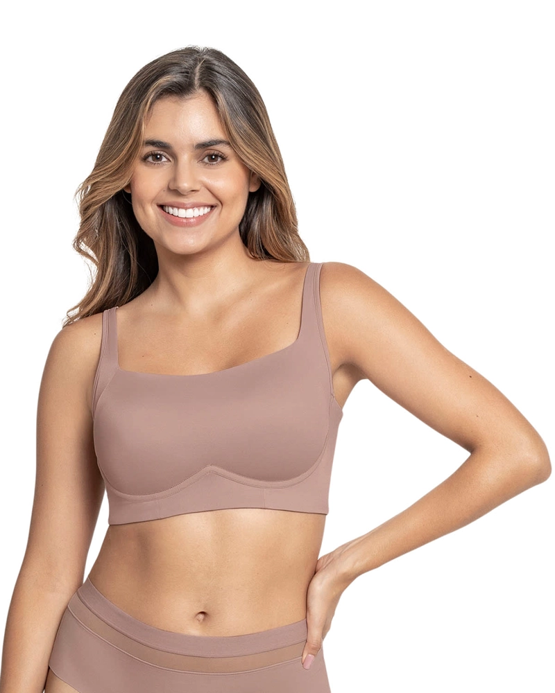 SOSTÉN MUJER LEONISA 91054 SIN ARCO ULTRACÓMODO ALTO SOPORTE CUBRIMIENTO EVERYDAY BRA PALO DE ROSA - 1