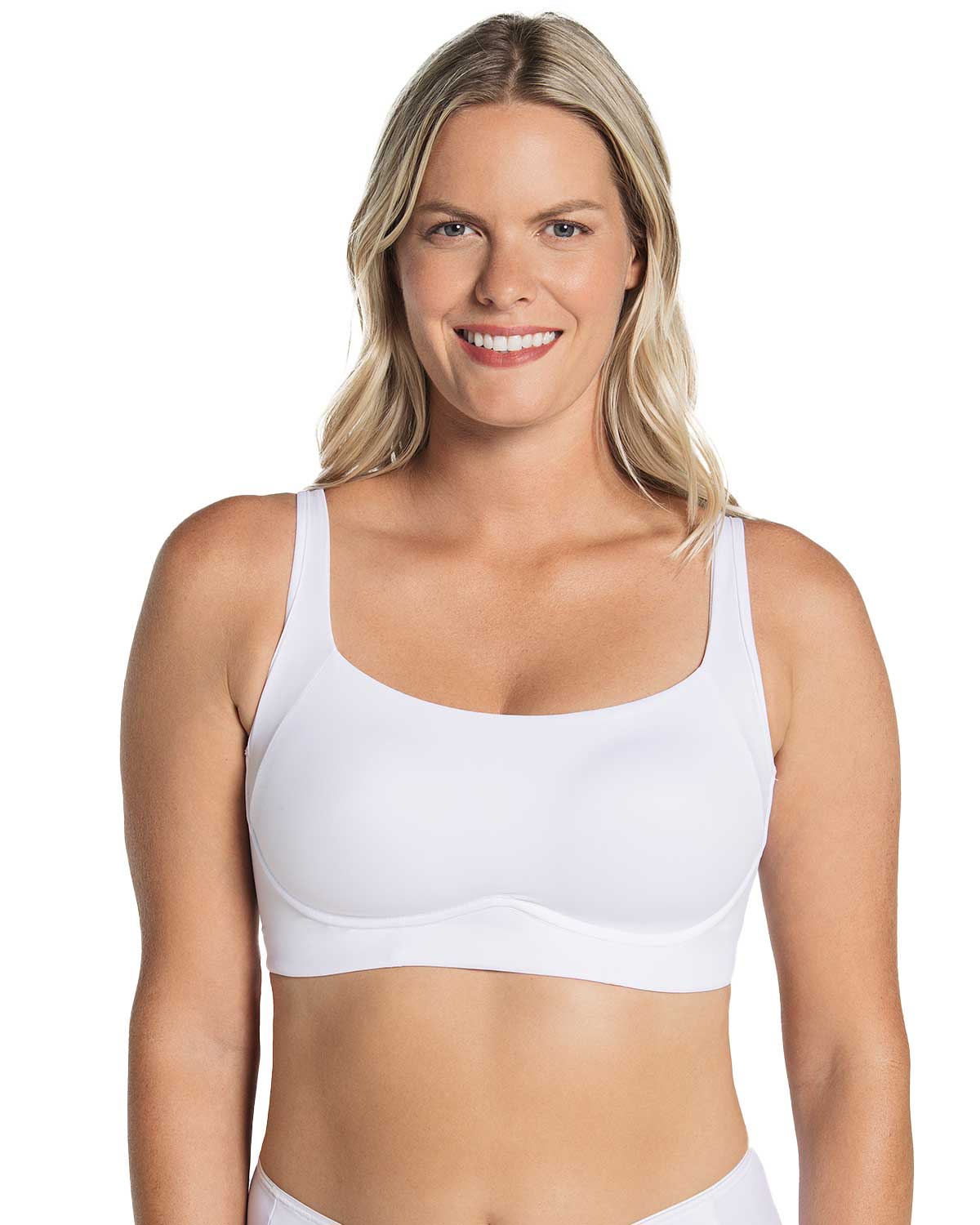 SOSTÉN MUJER LEONISA 91054 SIN ARCO ULTRACÓMODO DE ALTO SOPORTE Y CUBRIMIENTO EVERYDAY BRA BLANCO - 1