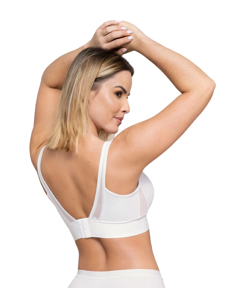 SOSTÉN MUJER LEONISA 91048 TIPO TOP DE COPAS EXTRAÍBLES CÓMODO Y LIVIANO FLEXI BRASTOP BLANCO - 2