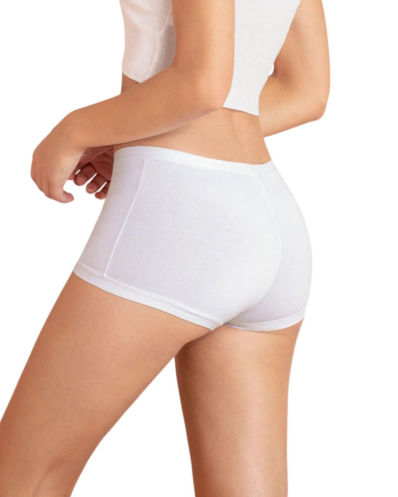 PACK X 3 BÓXERS MUJER LEONISA 12669X3 CON ALGODÓN ELÁSTICO MULTICOLOR - 5