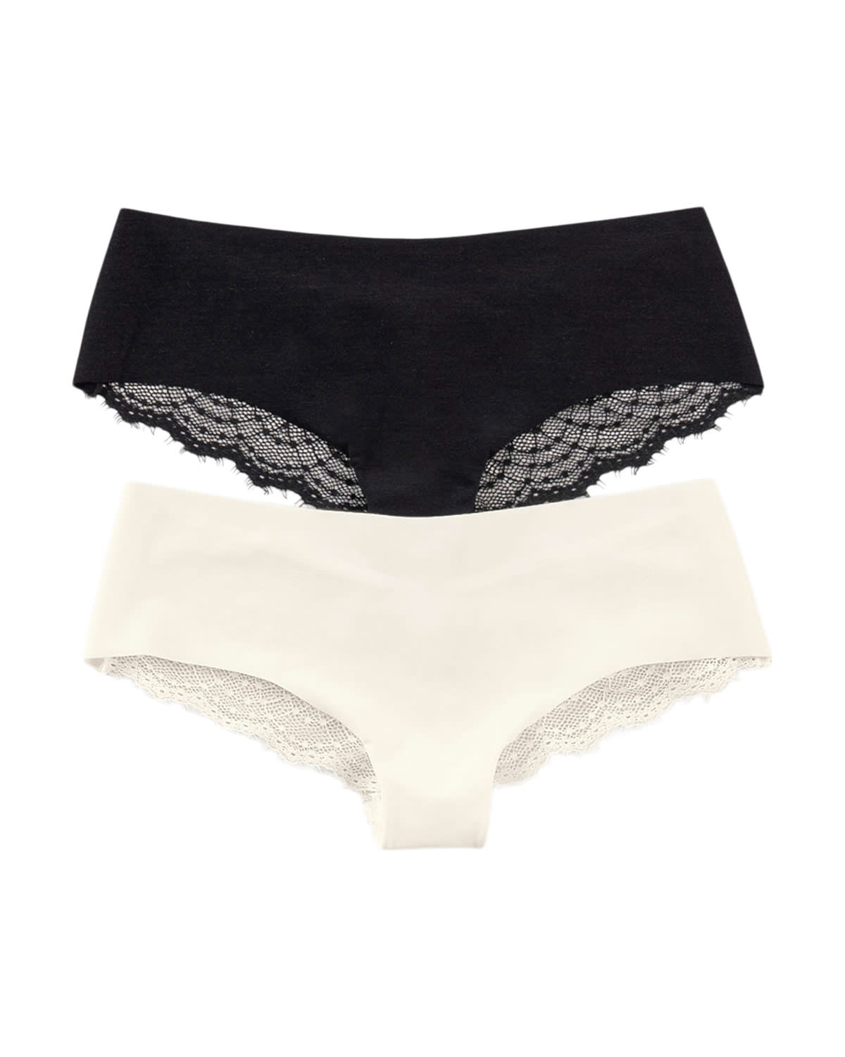 PACK X2 CALZONES MUJER LEONISA 12946X2 PANTALETAS DESCADERADOS PERLA NEGRO - 1