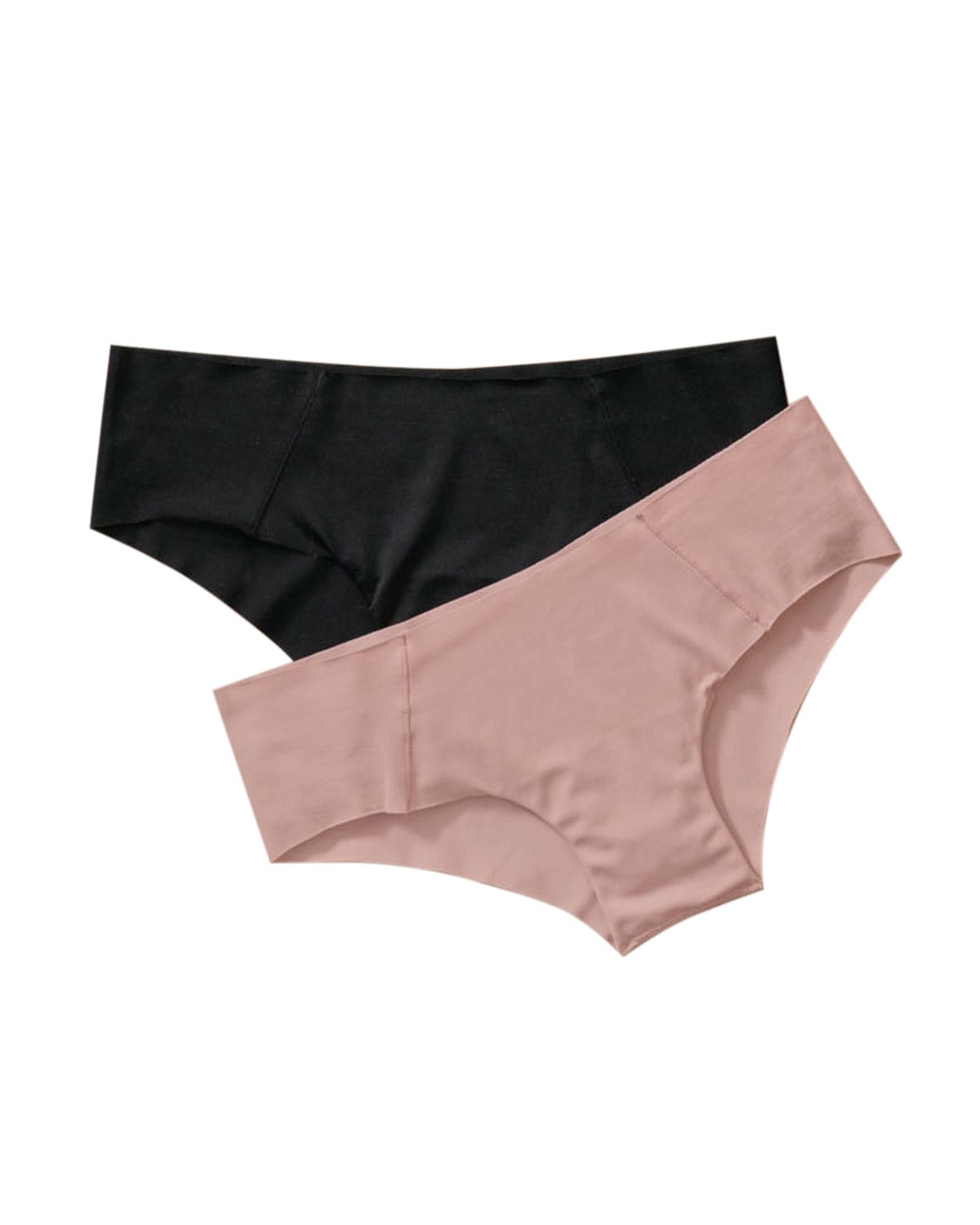 PACK X2 CALZONES MUJER LEONISA 12976X2 PANTALETAS INVISIBLES ULTRACÓMODOS DE TIRO BAJO ROSADO CLARO - 2