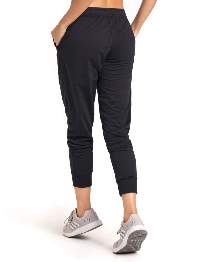JOGGER DEPORTIVO MUJER LEONISA NEGRO 195532 DE SILUETA AMPLIA CON BOLSILLOS - 4