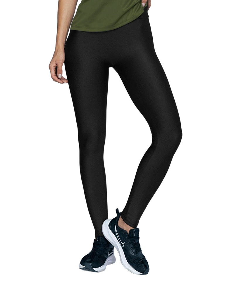 LEGGINS MUJER LEONISA NEGRO 195607 LEGGING DEPORTIVO TIRO ALTO CON CORTE EN GLÚTEOS TIPO CORAZÓN - 1